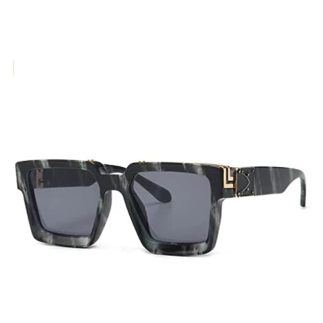 BF Lunettes De Soleil Carrées Vintage Lunettes De Soleil à Monture épaisse Protection UV400 Femmes Hommes 1 BF Lunettes De Soleil Carrées Vintage Lunettes De Soleil à Monture épaisse Protection UV400 Femmes Hommes