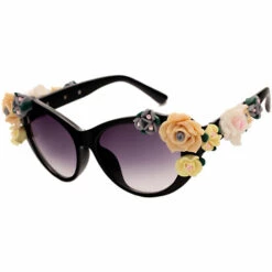 BF Rétro Baroque Tone Stéréoscopique Rose Lunettes Plage Vacances Lunettes De Soleil Femmes -Promos Protection des yeux : lunettes et masque Magasin 65273385 3