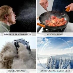 Yoouyida Kkmoon Lunettes De Securite Anti-Buee Lunettes De Soleil Lunettes De Protection Avec Ecran Facial Complet Lunettes De Securite Teintees Lunettes De Protection, Violet -Promos Protection des yeux : lunettes et masque Magasin 65298586 3