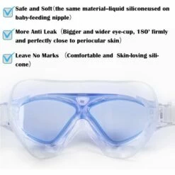 OSQI Lunettes De Natation, Lunettes De Natation Pour Adultes Transparentes, Anti-buée, Imperméables, Protection UV, Vision Réglable à 180 Degrés - Idéal Pour Homme Et Femme -Promos Protection des yeux : lunettes et masque Magasin 65502622 2