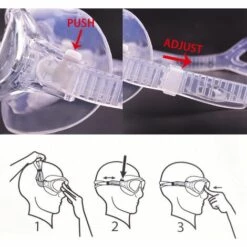 OSQI Lunettes De Natation, Lunettes De Natation Pour Adultes Transparentes, Anti-buée, Imperméables, Protection UV, Vision Réglable à 180 Degrés - Idéal Pour Homme Et Femme -Promos Protection des yeux : lunettes et masque Magasin 65502622 5
