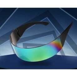 DONTODENT 80s Futuristic Visor Cyber Sunglasses Hommes Femmes Futuristic Punk Style Cosplay B2740 Coloré -Promos Protection des yeux : lunettes et masque Magasin 65601421 3