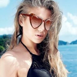 BAICCCF Lunettes De Protection Léopard Marron - 9 Paires De Lunettes De Soleil En Forme De Coeur Vintage Coeur Lunettes De Soleil Femmes Rétro Lunettes Pour Faire Du Shopping Voyage Accessoires De Fête - Marron Léopard -Promos Protection des yeux : lunettes et masque Magasin 65748221 4