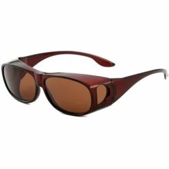 BAICCCF Lunettes De Protection Lunettes De Soleil Enveloppantes De Lunettes De Conduite De Jour/nuit Pour Hommes, Femmes - Enveloppes Polarisées Anti-éblouissantes - Thé - Thé