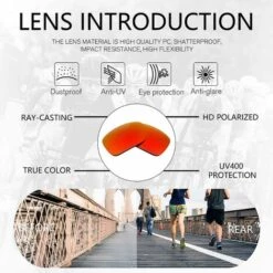 BAICCCF Lunettes De Protection Lunettes De Soleil De Sport Polarisées Pour Hommes Conduite Cyclisme Pêche Lunettes De Soleil 100% Lunettes De Protection Uv -Promos Protection des yeux : lunettes et masque Magasin 65748277 5