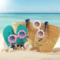 BAICCCF Lunettes De Protection Blanc Rose Transparent Rose 3 Pièces Ronde Fleur Lunettes De Soleil Mignon Plage En Plein Air Lunettes De Soleil Lunettes Pour Enfants - Blanc Rose Transparent Rose -Promos Protection des yeux : lunettes et masque Magasin 65748303 4