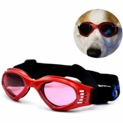 BAICCCF Lunettes De Protection Lunettes De Soleil Pour Chien, Protection Imperméable Pour Petits Et Moyens Chiens