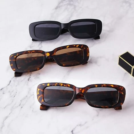 BAICCCF Lunettes De Protection Lunettes De Soleil Rectangulaires Pour Femmes Lunettes De Conduite Rétro Vintage Square 2 BAICCCF Lunettes De Protection Lunettes De Soleil Rectangulaires Pour Femmes Lunettes De Conduite Rétro Vintage Square – Image 2