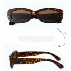 BAICCCF Lunettes De Protection Lunettes De Soleil Rectangulaires Pour Femmes Lunettes De Conduite Rétro Vintage Square 7 BAICCCF Lunettes De Protection Lunettes De Soleil Rectangulaires Pour Femmes Lunettes De Conduite Rétro Vintage Square -Promos Protection des yeux : lunettes et masque Magasin 65748338 3