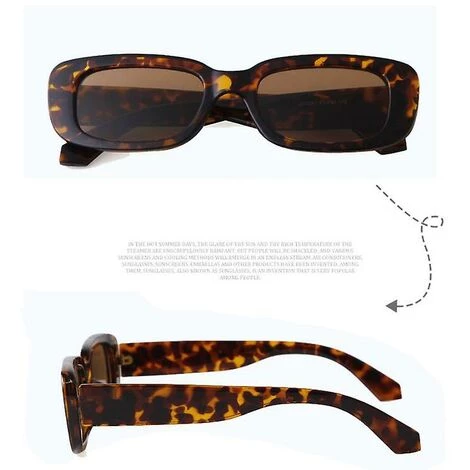 BAICCCF Lunettes De Protection Lunettes De Soleil Rectangulaires Pour Femmes Lunettes De Conduite Rétro Vintage Square 3 BAICCCF Lunettes De Protection Lunettes De Soleil Rectangulaires Pour Femmes Lunettes De Conduite Rétro Vintage Square – Image 3