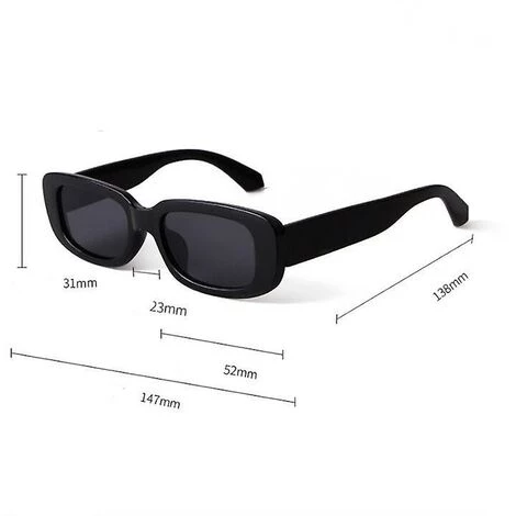 BAICCCF Lunettes De Protection Lunettes De Soleil Rectangulaires Pour Femmes Lunettes De Conduite Rétro Vintage Square 4 BAICCCF Lunettes De Protection Lunettes De Soleil Rectangulaires Pour Femmes Lunettes De Conduite Rétro Vintage Square – Image 4