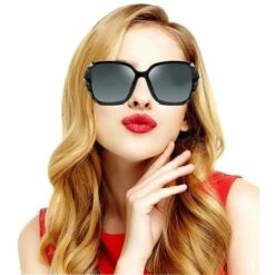 BAICCCF Lunettes De Protection 1 Pièces Lunettes De Soleil Carrées Polarisées Cadre Brillant Composite étincelant Et étui à Lunettes Carré -Promos Protection des yeux : lunettes et masque Magasin 65748370 4