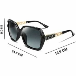 BAICCCF Lunettes De Protection 1 Pièces Lunettes De Soleil Carrées Polarisées Cadre Brillant Composite étincelant Et étui à Lunettes Carré -Promos Protection des yeux : lunettes et masque Magasin 65748370 5