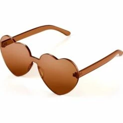 BAICCCF Lunettes De Protection Lunettes De Soleil En Forme De Cœur Lunettes De Soleil De Fête $ Candy Color Love Lunettes De Soleil En Forme De Cœur $ Fête De Carnaval Lunettes De Soleil En Forme De Cœur Lunettes De Soleil Sans Monture