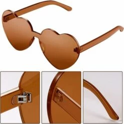 BAICCCF Lunettes De Protection Lunettes De Soleil En Forme De Cœur Lunettes De Soleil De Fête $ Candy Color Love Lunettes De Soleil En Forme De Cœur $ Fête De Carnaval Lunettes De Soleil En Forme De Cœur Lunettes De Soleil Sans Monture -Promos Protection des yeux : lunettes et masque Magasin 65748456 3