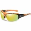 BAICCCF Lunettes De Protection Orange, Verres De Lunettes De Soleil Polarisés, Protection Oculaire U6 Uv Et Impact, Indice De Sécurité Selon Ansi Z87+, étui Rigide - Orange