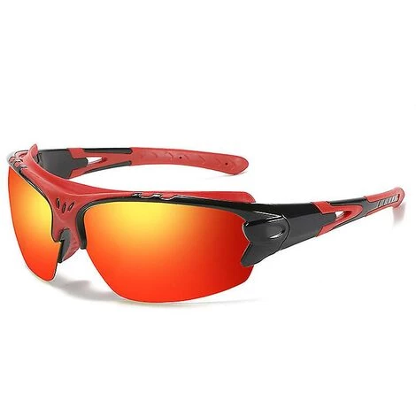 BAICCCF Lunettes De Protection Lunettes De Sécurité, Lentilles De Lunettes De Soleil Polarisées, Protection Oculaire U6 Contre Les UV Et Les Impacts, Cote De Sécurité Selon Ansi Z87+, étui Rigide - Rouge 2 BAICCCF Lunettes De Protection Lunettes De Sécurité, Lentilles De Lunettes De Soleil Polarisées, Protection Oculaire U6 Contre Les UV Et Les Impacts, Cote De Sécurité Selon Ansi Z87+, étui Rigide - Rouge – Image 2