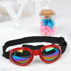 BAICCCF Lunettes De Protection Lunettes De Soleil Pour Animaux De Compagnie Avec Sangle,lunettes UV Pour Chien Avec Mentonnière Réglable, Anti-buée Et Coupe-vent Lunettes De Soleil Pour Animaux De Compagnie Lunettes De Soleil Pour Petit Moyen Grand Do . -Promos Protection des yeux : lunettes et masque Magasin 65748550 4