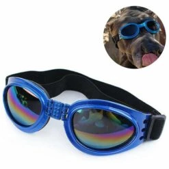 BAICCCF Lunettes De Protection Lunettes De Soleil Pour Animaux De Compagnie Avec Sangle,lunettes UV Pour Chien Avec Mentonnière Réglable, Anti-buée Et Coupe-vent Lunettes De Soleil Pour Animaux De Compagnie Lunettes De Soleil Pour Petit Moyen Grand Do