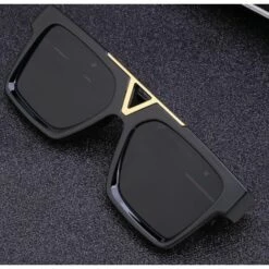 Lunettes De Soleil Carrées Lunettes De Soleil Pour Femme Lunettes Pour Homme (C1 Bright Black Grey),HANBING -Promos Protection des yeux : lunettes et masque Magasin 65752289 3