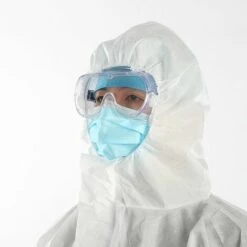 CADEAUX Lunettes De Sécurité De Protection (LUNETTES DE SÉCURITÉ À RÉSISTANCE INDUSTRIELLE LOURDE) Conception Cristalline Et Antibuée - Résistance élevée Aux Chocs - Protection Parfaite Des Yeux Pour La Sécurité En Laboratoire, Chimique Et Sur Le Lieu De Travail -Promos Protection des yeux : lunettes et masque Magasin 65833173 4