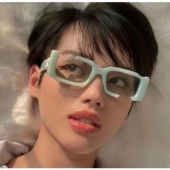 Lunettes De Soleil Lunettes De Personnalité Hip Hop Lunettes De Soleil Notch Funny Notch (Vert),HANBING -Promos Protection des yeux : lunettes et masque Magasin 65834718 2