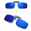 BAICCCF Lunettes De Protection Lentille De Vision Nocturne Détachable Conduisant Un Clip Polarisé En Métal Sur Des Lunettes De Soleil