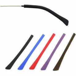 BAICCCF Lunettes De Protection 5 Bouchons En Verre, En Silicone, Antidérapants, Pour La Fatigue Des Lunettes De Soleil En Métal, 5 Couleurs -Promos Protection des yeux : lunettes et masque Magasin 65876277 4