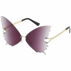 BAICCCF Lunettes De Protection Lunettes De Soleil Rétro En Forme De Papillon Lunettes Lunettes Nuances Vintage Irrégulier Unisexe