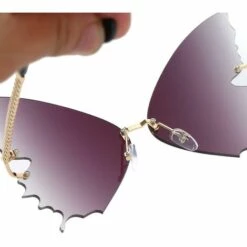 BAICCCF Lunettes De Protection Lunettes De Soleil Rétro En Forme De Papillon Lunettes Lunettes Nuances Vintage Irrégulier Unisexe -Promos Protection des yeux : lunettes et masque Magasin 65876404 4
