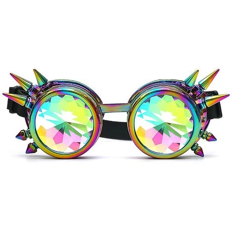 BAICCCF Lunettes De Protection 1 Pack-Dazzling Color Lunettes Colorées Rave Festival Party Edm Lunettes De Soleil Lentille Diffractée 4 BAICCCF Lunettes De Protection 1 Pack-Dazzling Color Lunettes Colorées Rave Festival Party Edm Lunettes De Soleil Lentille Diffractée – Image 4