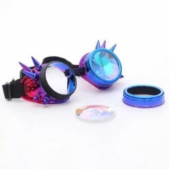 BAICCCF Lunettes De Protection Lunettes Colorées Rave Festival Party Edm Lunettes De Soleil Lentille Diffractée -Promos Protection des yeux : lunettes et masque Magasin 65876541 4