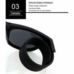 BAICCCF Lunettes De Protection Lunettes De Bracelet Créatives Lunettes De Soleil Polarisées Lunettes De Conduite Bracelet à Pression -Promos Protection des yeux : lunettes et masque Magasin 65876558 3