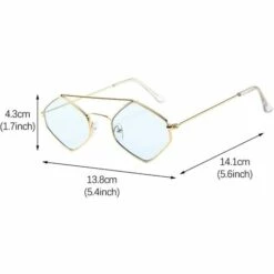 BAICCCF Lunettes De Protection Femmes Hommes Vintage Rétro Lunettes Unisexe Losange Cadre Lunettes De Soleil Lunettes -Promos Protection des yeux : lunettes et masque Magasin 65876561 3
