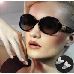 CADEAUX Plaquettes De Nez Antidérapantes Pour Lunettes, 10 Paires De Plaquettes De Nez En Silicone Souple Adhésives, Pour Lunettes, Montures En Plastique, Etc. (clair Et Noir) -Promos Protection des yeux : lunettes et masque Magasin 65945137 4