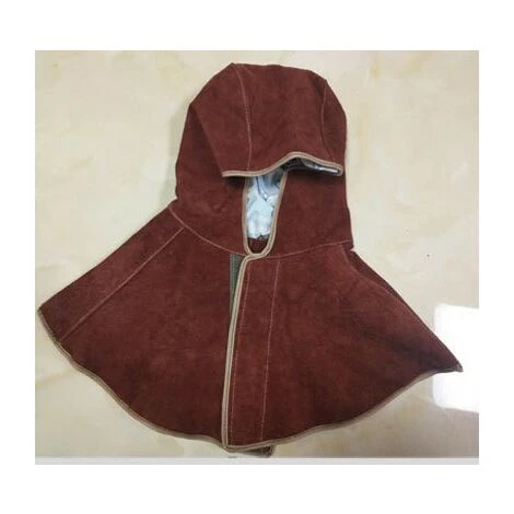 MINKUROW Capuchon De Soudage - Capuchons De Soudeur En Cuir, Cagoule Soudure Résistante à La Chaleur Sécurité, Soudure Casquette Respirant Casque De Soudure De Protection Marron 1 MINKUROW Capuchon De Soudage - Capuchons De Soudeur En Cuir, Cagoule Soudure Résistante à La Chaleur Sécurité, Soudure Casquette Respirant Casque De Soudure De Protection Marron