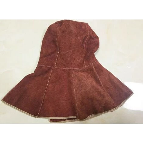MINKUROW Capuchon De Soudage - Capuchons De Soudeur En Cuir, Cagoule Soudure Résistante à La Chaleur Sécurité, Soudure Casquette Respirant Casque De Soudure De Protection Marron 2 MINKUROW Capuchon De Soudage - Capuchons De Soudeur En Cuir, Cagoule Soudure Résistante à La Chaleur Sécurité, Soudure Casquette Respirant Casque De Soudure De Protection Marron – Image 2