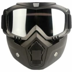 BF Masque De Lunettes De Motocross équitation Lunettes Rétro Tactiques Masque De Sable Et De Poussière Détachable Lunettes De Protection Jaune -Promos Protection des yeux : lunettes et masque Magasin 66021481 5