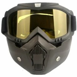 BF Masque De Lunettes De Motocross équitation Lunettes Rétro Tactiques Masque De Sable Et De Poussière Détachable Lunettes De Protection Gris -Promos Protection des yeux : lunettes et masque Magasin 66021484 5