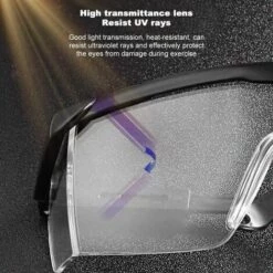 Lunettes De Protection Transparentes, Protection Anti-UV Et Anti-buée Et Anti-poussière, Lunettes De Protection Ephé -Promos Protection des yeux : lunettes et masque Magasin 66085837 3