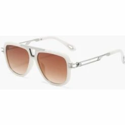 LUCKY-88 Lunettes De Soleil Carrées En Métal Lunettes De Soleil Pour Hommes Et Femmes Lunettes De Soleil Anti-UV (pièces De Thé Dégradées à Monture Beige) 6 LUCKY-88 Lunettes De Soleil Carrées En Métal Lunettes De Soleil Pour Hommes Et Femmes Lunettes De Soleil Anti-UV (pièces De Thé Dégradées à Monture Beige) -Promos Protection des yeux : lunettes et masque Magasin 66097171 3