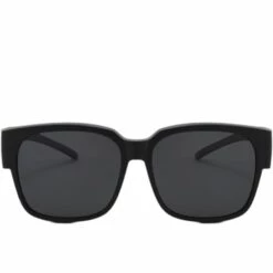 LUCKY-88 Myopie Miroirs Lunettes De Soleil Miroirs De Conduite Un Miroir Lunettes De Soleil Portables Myopie à Double Usage (film Gris Cadre Noir Brillant) -Promos Protection des yeux : lunettes et masque Magasin 66097418 4