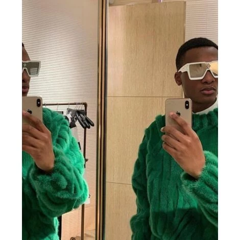 LUCKY-88 Lunettes De Soleil Carrées à Strass Pour Hommes Et Femmes De La Mode Européenne Et Américaine (mercure Blanc) 4 LUCKY-88 Lunettes De Soleil Carrées à Strass Pour Hommes Et Femmes De La Mode Européenne Et Américaine (mercure Blanc) – Image 4