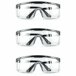 3 Lunettes De Protection Anti-Buée Lunettes Et Anti-Rayures Pour Les Lieux De Travail, Construction, Bricolage, Laboratoire, Soudage, Chimie, Usage Personnel Confortables à Porter, Adélala