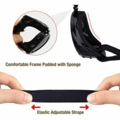 Lunettes Pour Chiens Lunettes De Soleil Anti-UV Pour Chien,Lunettes Pour Animaux De Compagnie Avec Sangles Réglables Pour Chats Petits Chiens----Noir——Adélala -Promos Protection des yeux : lunettes et masque Magasin 66378915 4