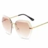 Lunettes De Soleil Pour Femmes Lentilles De Découpe Diamantées Non-cerclées Classiques,Adélala