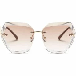 Lunettes De Soleil Pour Femmes Lentilles De Découpe Diamantées Non-cerclées Classiques,Adélala -Promos Protection des yeux : lunettes et masque Magasin 66379793 4
