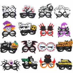 BENOBBY KIDS Lunettes D'Halloween - Lunettes De Fête D'Halloween Amusantes, Lunettes De Squelette Pour Adultes Pour Enfants, Accessoire De Décoration D'horreur -Promos Protection des yeux : lunettes et masque Magasin 66401323 4