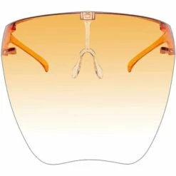 BF Masque Anti-éclaboussures Jaune Dégradé Masque De Protection Multidirectionnel Yeux Et Nez Masque Anti-buée Double Face