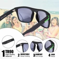 OCXIN Lunettes De Soleil Polarisées Hommes Femmes Luxe Rétro Lunettes De Soleil Sports De Plein Air Golf Cyclisme Pêche Randonnée Lunettes Lunettes De Soleil -Promos Protection des yeux : lunettes et masque Magasin 66966115 4